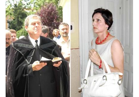 DESPĂGUBIRI PENTRU INFIDELITATE. Pentru că a înşelat-o şi a înjosit-o ani de zile, Joó Edith (dreapta), fosta soţie a lui László Tőkés (stânga), îi cere acum despăgubiri de 50.000 euro şi jumătate din averea strânsă împreună, de-a lungul căsniciei. "Eşti gunoiul maghiarimii!", a reacţionat europarlamentarul într-o scrisoare pe care i-a trimis-o femeii în toiul divorţului